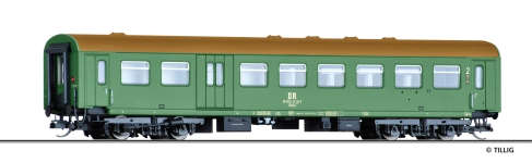 Tillig 16603 - TT - Personenwagen mit Gepäckabteil, DR, Ep. IV